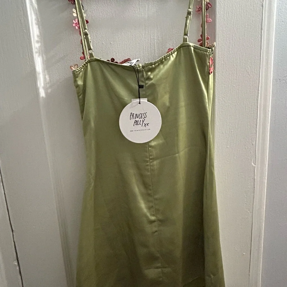 Princess Polly Green Floral Mini Dress - Picture 4 of 6